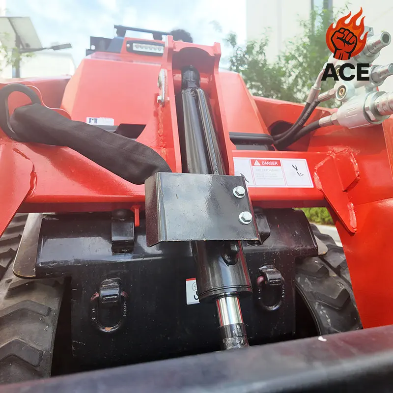 Kubota engine V1000 mini skid steer track loader EPA EURO5 china skid steer loader garden Small Skid Steer Loader for customize