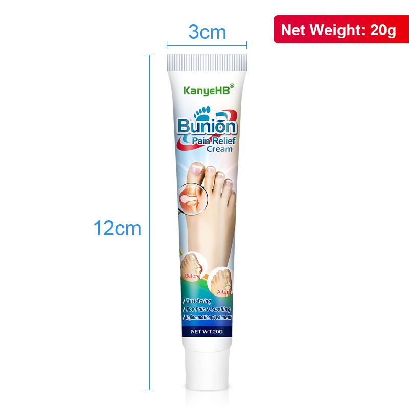 Crema para tratamiento de la gota del pie, ungüento Corrector de pulgar, juanete, alivia el dolor, yeso médico, cuidado de la salud, 1 piezas, G019