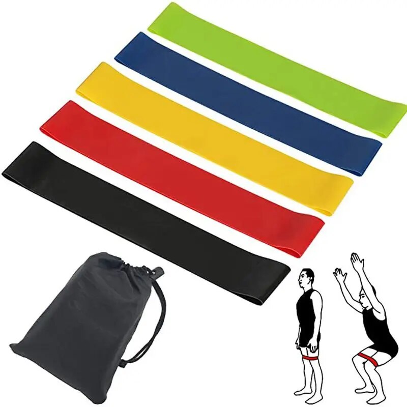 Mini bande de fitness en latex, bande commandée, bande de rallye, entraînement de force, hanche, cercle commandé