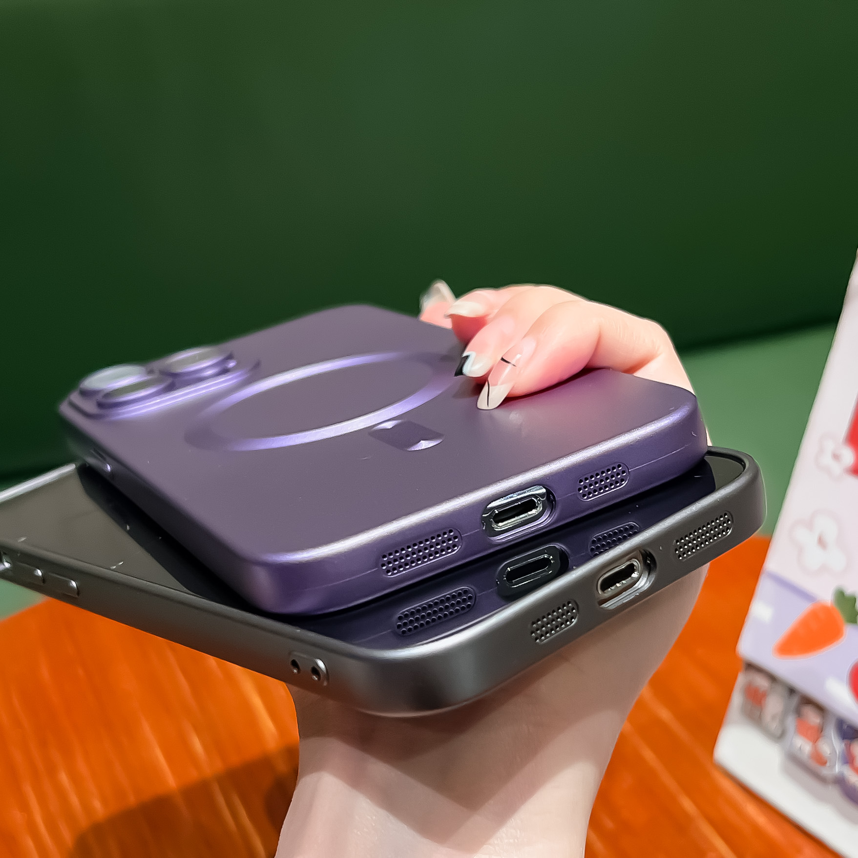 หรูหราสำหรับ Magsafe Matte Case สำหรับ iPhone 13 11 12 14 15 Pro Max Magnetic Wireless Charging Case เลนส์ป้องกันกรณีอ่อน