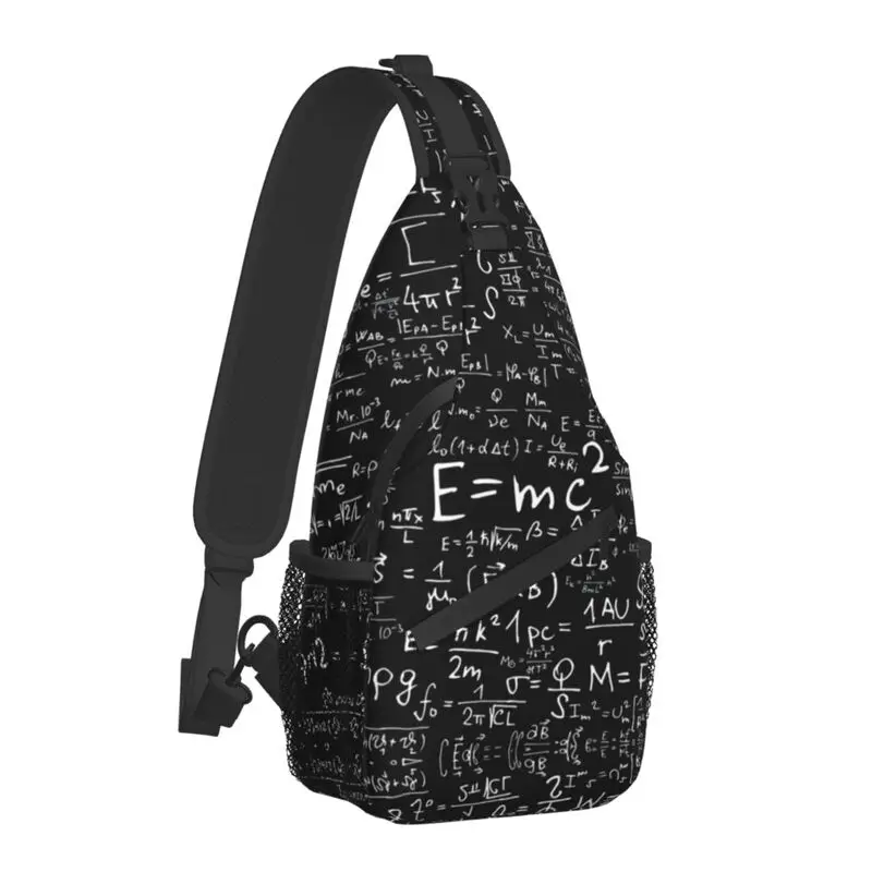 Keren Fisika Persamaan Selempang Ransel Pria Geek Ilmu Matematika Bahu Tas Dada untuk Perjalanan Bersepeda
