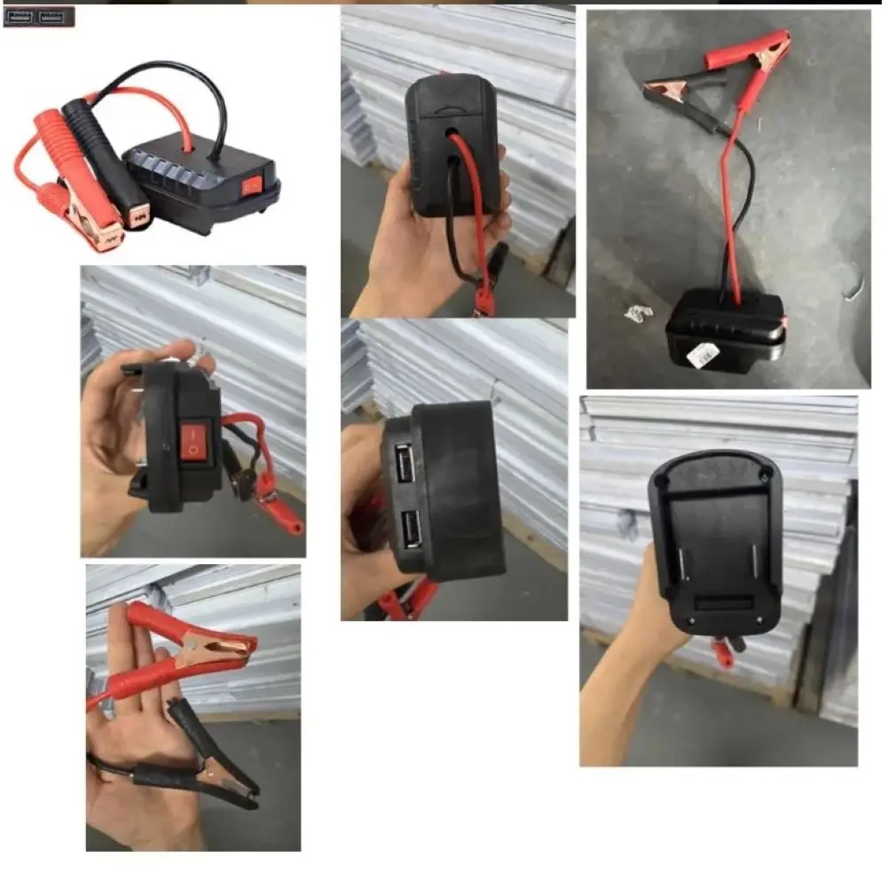 Auto Lithium-Batterie Konverter Ladegerät Clip Auto Zünder Starthilfe Für Makita Booster Kabel Adapter Notstrom DIY Werkzeuge