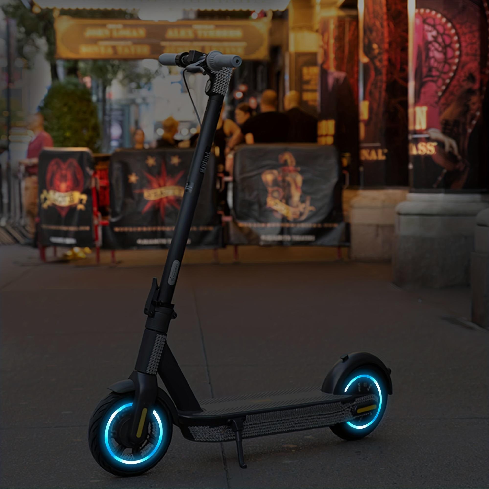 1 conjunto de adesivos refletivos para scooter elétrica, adesivos refletivos à prova d'água para rodas para scooters elétricos Ninebot Max G30