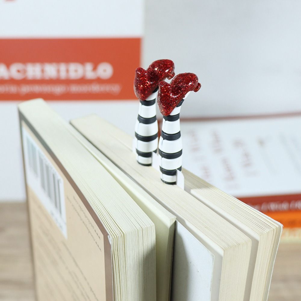 3D รองเท้าส้นสูงบุ๊คมาร์คคุณภาพสูง 18*5 ซม.ขา Handmade Book Marker คนรักหนังสืออุปกรณ์สํานักงานเครื่องเขียนโรงเรียน