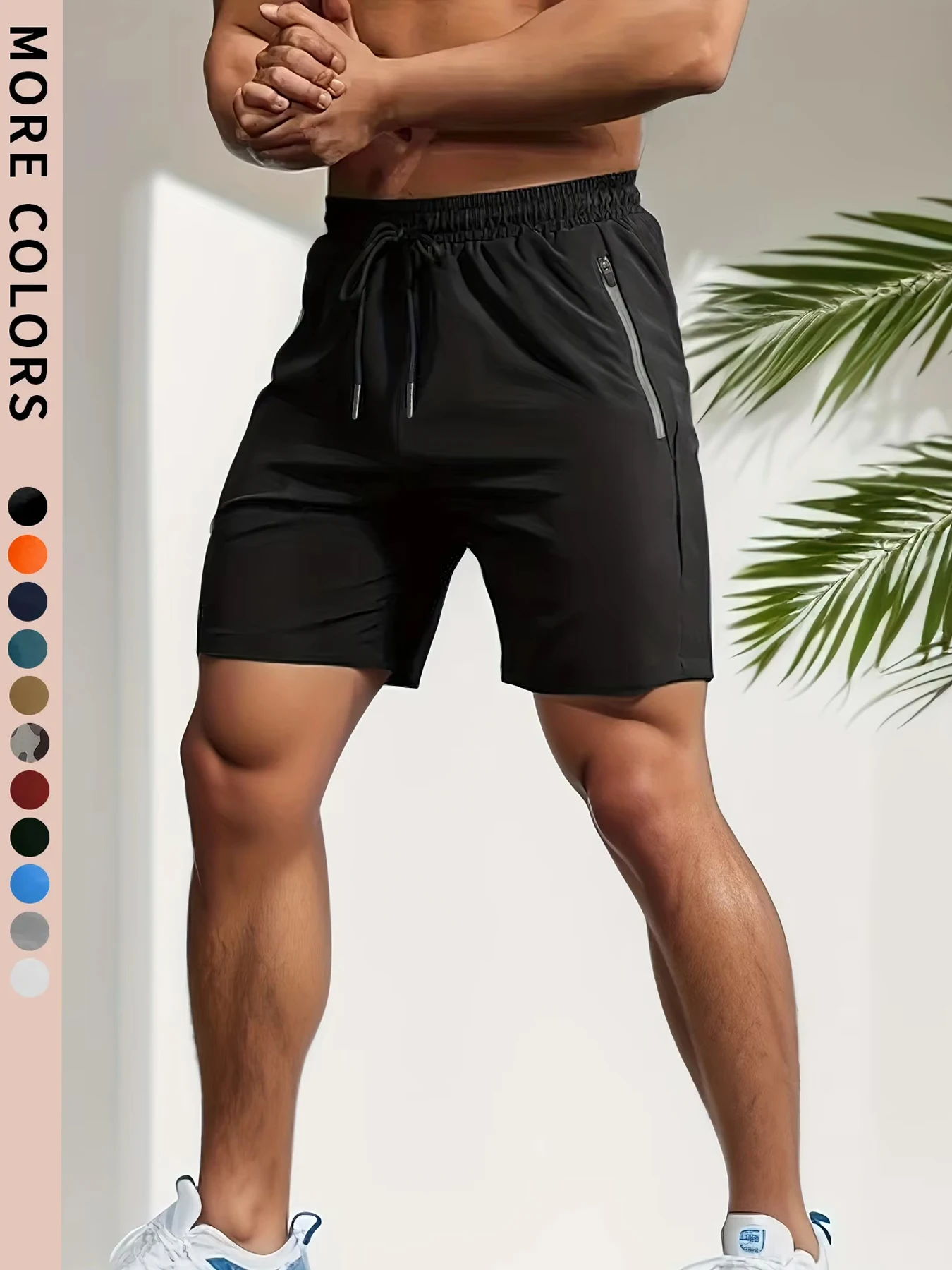 ผู้ชายกางเกงสําหรับฤดูร้อนออกกําลังกายวิ่งขี่จักรยาน,แห้งเร็วBreathable Drawstringเอวกีฬากางเกงขาสั้น 2-0428