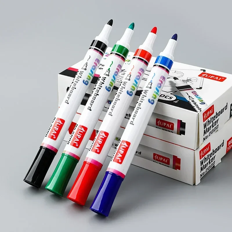 4 สีแห้งลบไวท์บอร์ด MARKER ปากกากระดานดํา Erasable Chalk ปากกากลิ่นต่ําสีขาว BOARD เครื่องหมายสํานักงานเครื่องเขียนโรงเรียน
