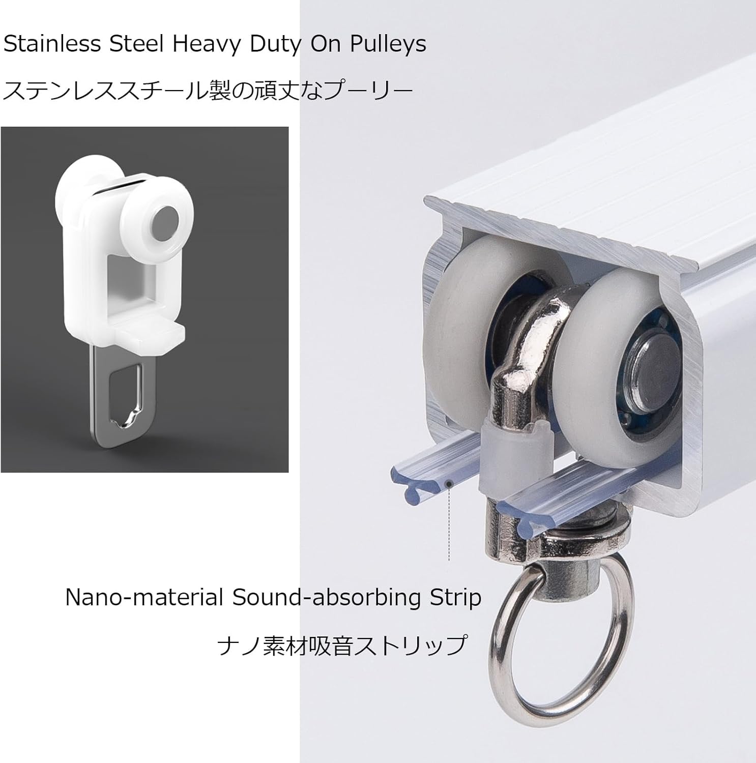 de aleación de aluminio resistente para montaje en techo o pared con riel divisor de habitación flexible silencioso con 2.0 2.5