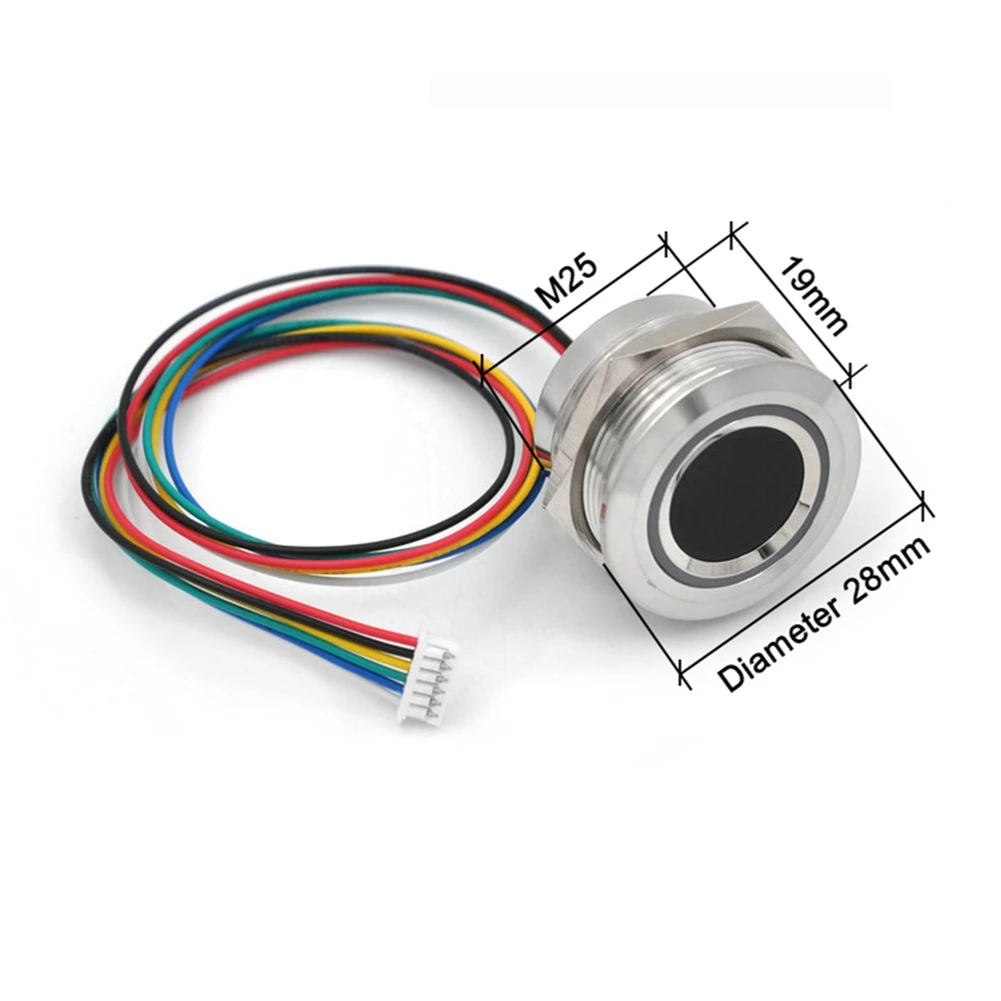 BABQ R503-5V RGB LED DC5V UART MX1.25-6Pin Scanner sensore modulo impronte digitali capacitivo impermeabile per Arduino Android