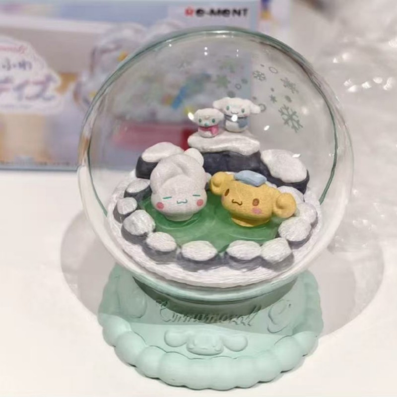 子供のためのガシャポンの収集可能なおもちゃ、かわいいシンナモロールテラリウム、ブラインドボックス、収集可能な装飾品、子供へのギフト、RE-MENT