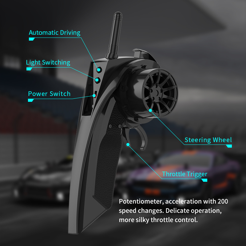 Cross border 2.4G รีโมทคอนโทรลสี่ล้อไดรฟ์ไฟฟ้าของเล่นรถ,ความเร็วสูง Racing Drift, off-road เด็กรถรุ่น GT