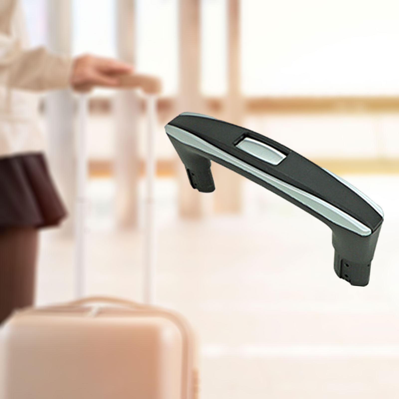 Luggage Handle Easy to Install Strong Bearing Capacity Rolling Luggage Wear Resistant for Pull Out Rod Carrying Case Handle