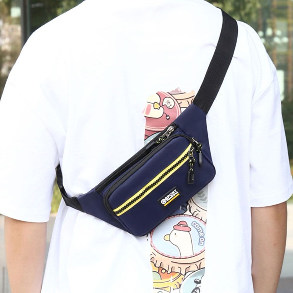 Waterproof Multifunctional Waist Bag Anti Theft Large Capacity Men Crossbdoy Chest Bag Wear-resistant Adjustable