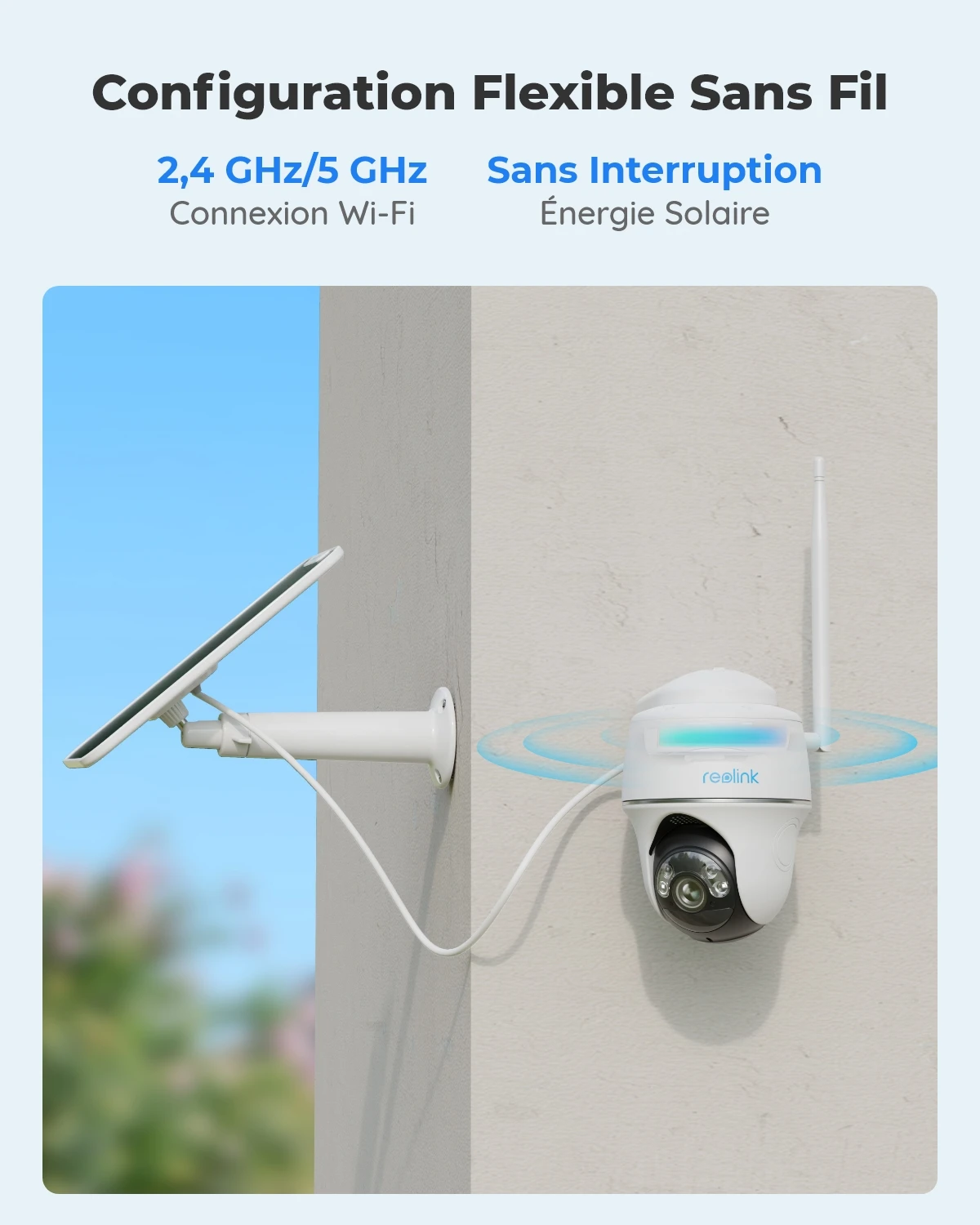 Reolink 4K 8MP caméra de sécurité panoramique et inclinable sans fil 5MP caméra IP WiFi extérieure solaire/alimentée par batterie caméras de Surveillance PT 3MP