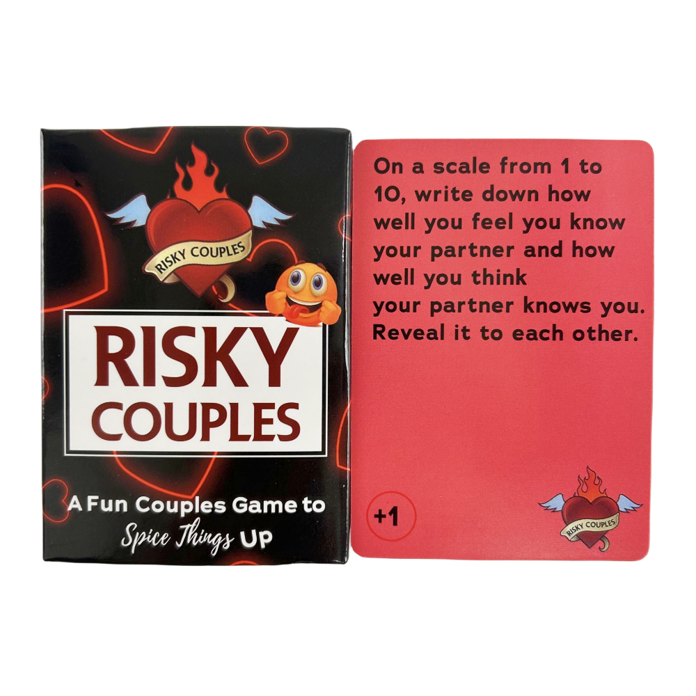 Risky Couples Super zabawna gra dla par na randkę 150 pytań dla partnera Romantyczna gra karciana