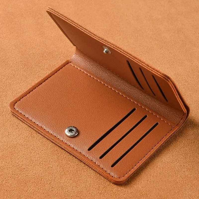 Women's Small Wallet Short 2024 New Simple Mini Wallet Card Holder Thin Folding Wallet Driving Document Cover