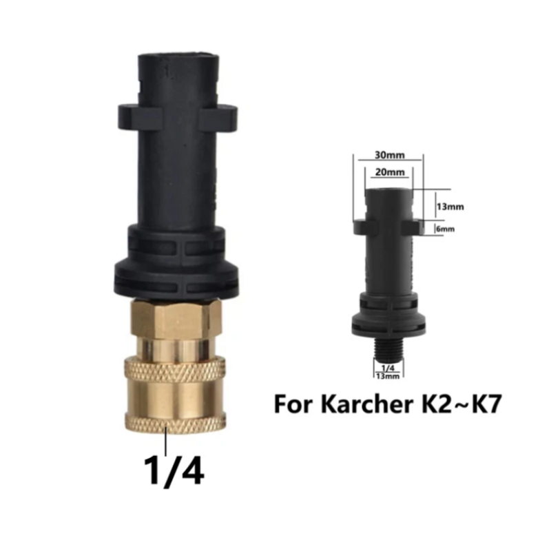 HeavyDuty เครื่องฉีดน้ําแรงดันสูง Quick Release Adapter 1/4 "สําหรับ AR Blue Karcher LAVOR Black & Decker Bosch อัพเกรดประสบการณ์ของคุณ