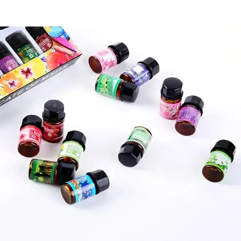 12PCS 3ML Air Freshener ธรรมชาติพืชน้ํามันหอมระเหยเครื่องปรับอากาศน้ําหอม Aroma Diffuser กลิ่นหอม Humidifier