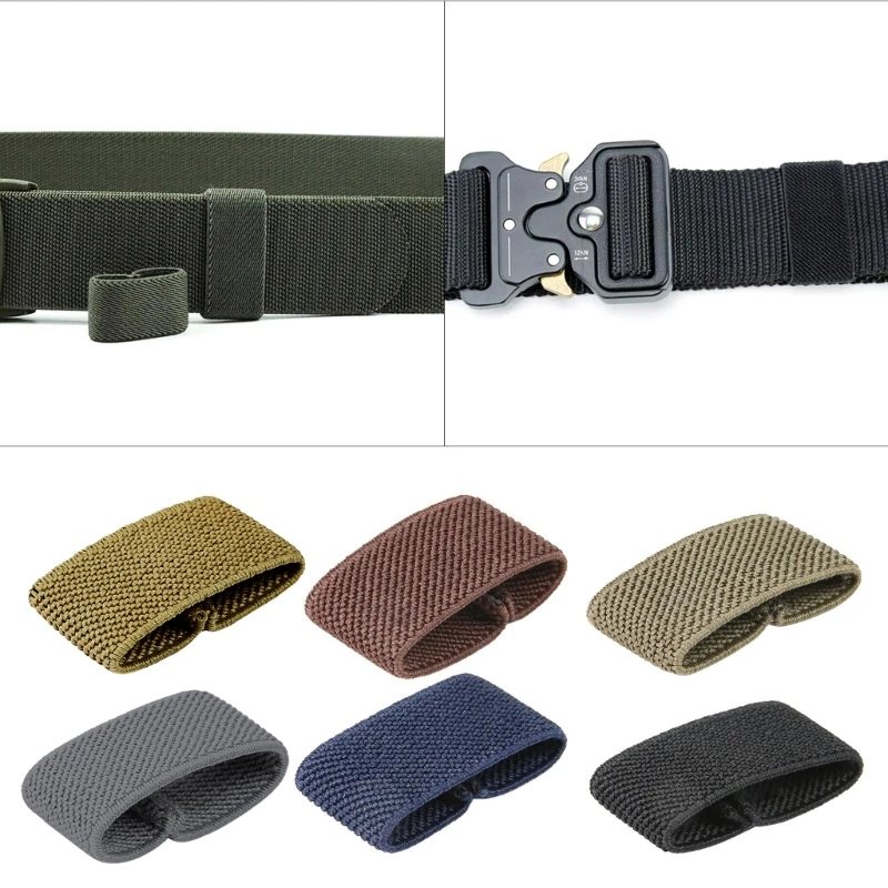 10 Uds. Soporte elástico para cinturón, soporte táctico para cinturón, retenedores, organizadores banda para cinturón