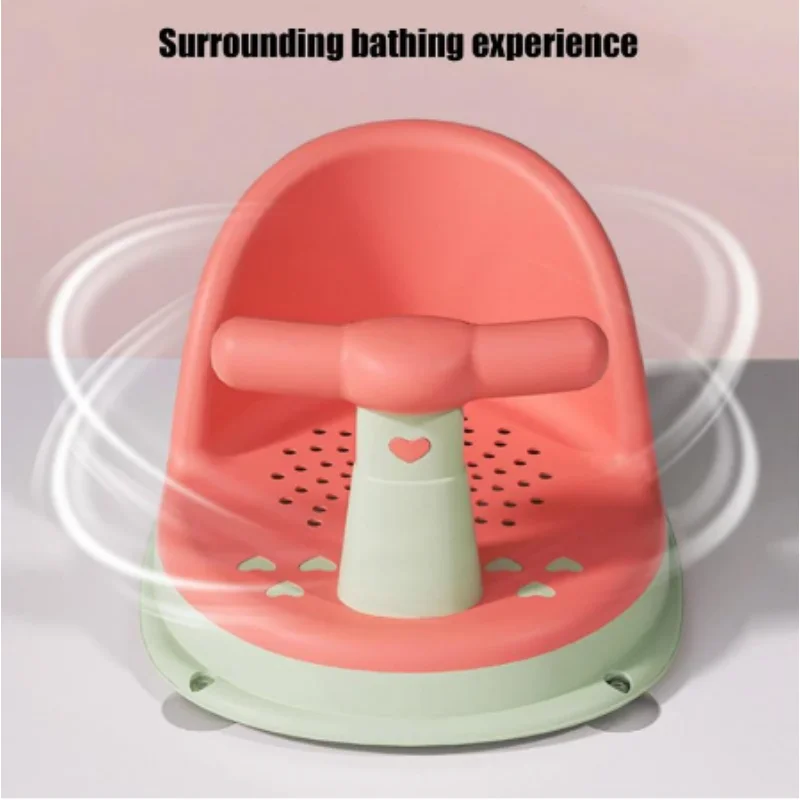 A assento da banheira para bebês é segura, antiderrapante e adequada para cuidar do bebê recém-nascido. Adorável assento de chuveiro para crianças de 6 a 18 meses
