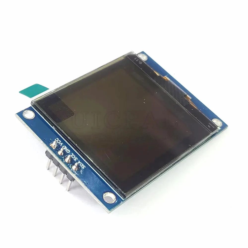 Nuevo módulo LCD OLED de 1,5 pulgadas pantalla blanca 128*128 puntos Chip controlador SH1107 COG I2C IIC 4PIN 3V-5V