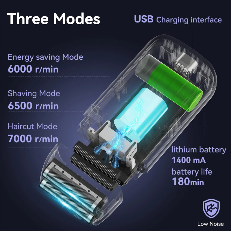 Xiaomi Original Electric Shaving Machine Wireless Foil Shaver Bald Rechargeable Machine Hair Cutting Machine Men's Razor﻿ New