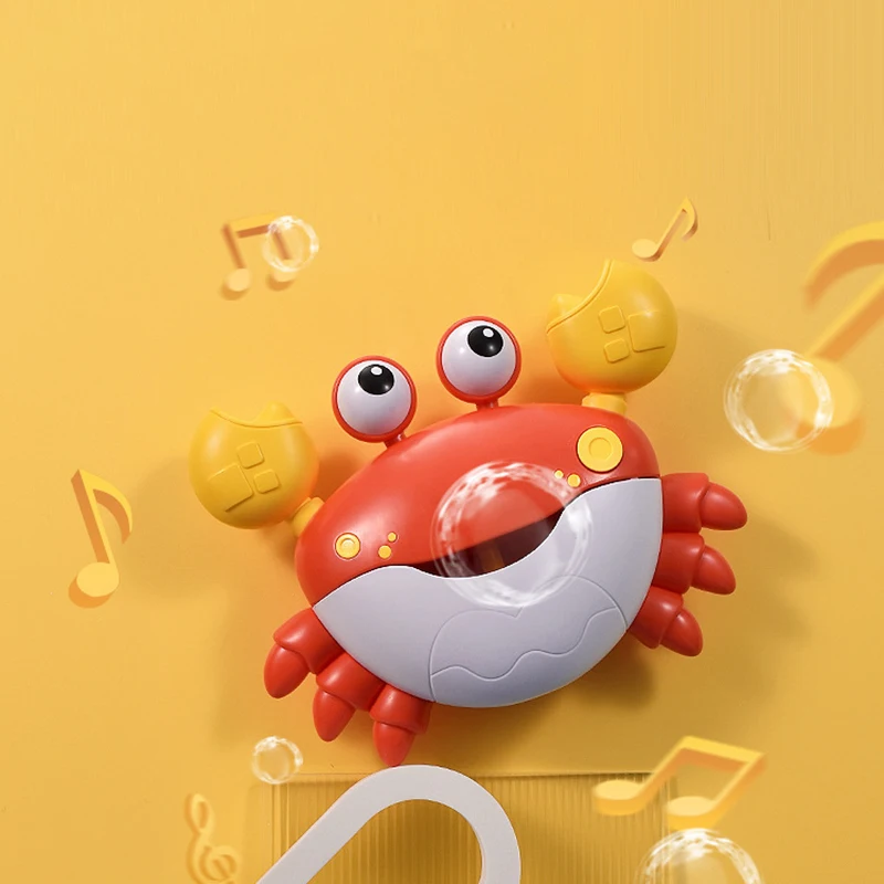 Bubble Crab Bath ของเล่นเครื่องทําฟองอัตโนมัติของเล่นอาบน้ําเด็กสําหรับเด็กวัยหัดเดินของเล่นอ่างอาบน้ําฟองพร้อมเครื่องดนตรีสําหรับเด็ก