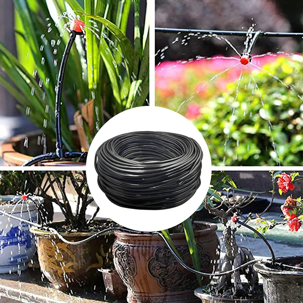 DIY longitud arbitraria 10M/20M/30M... Manguera de jardín 4/7mm suministros de sistema de riego Micro tubo de goteo de PVC ajustable