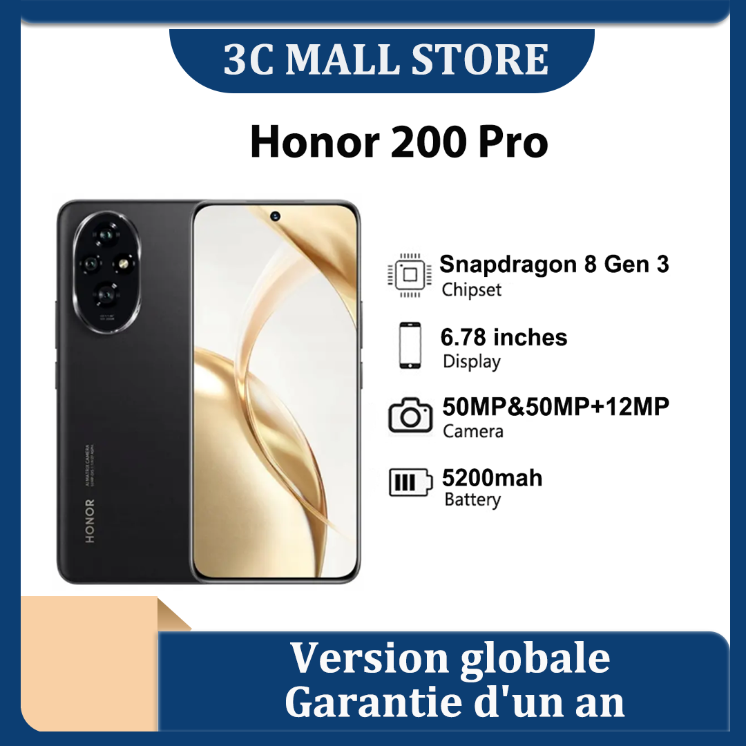 Smartphone Boom OR 2024 Pro, version globale, Snapdragon 8s, Isabel 3, 5G, 200 en effet, écran AMOLED 6.78Hz, prise en charge de Boom OR 120 W smile Charge, 100