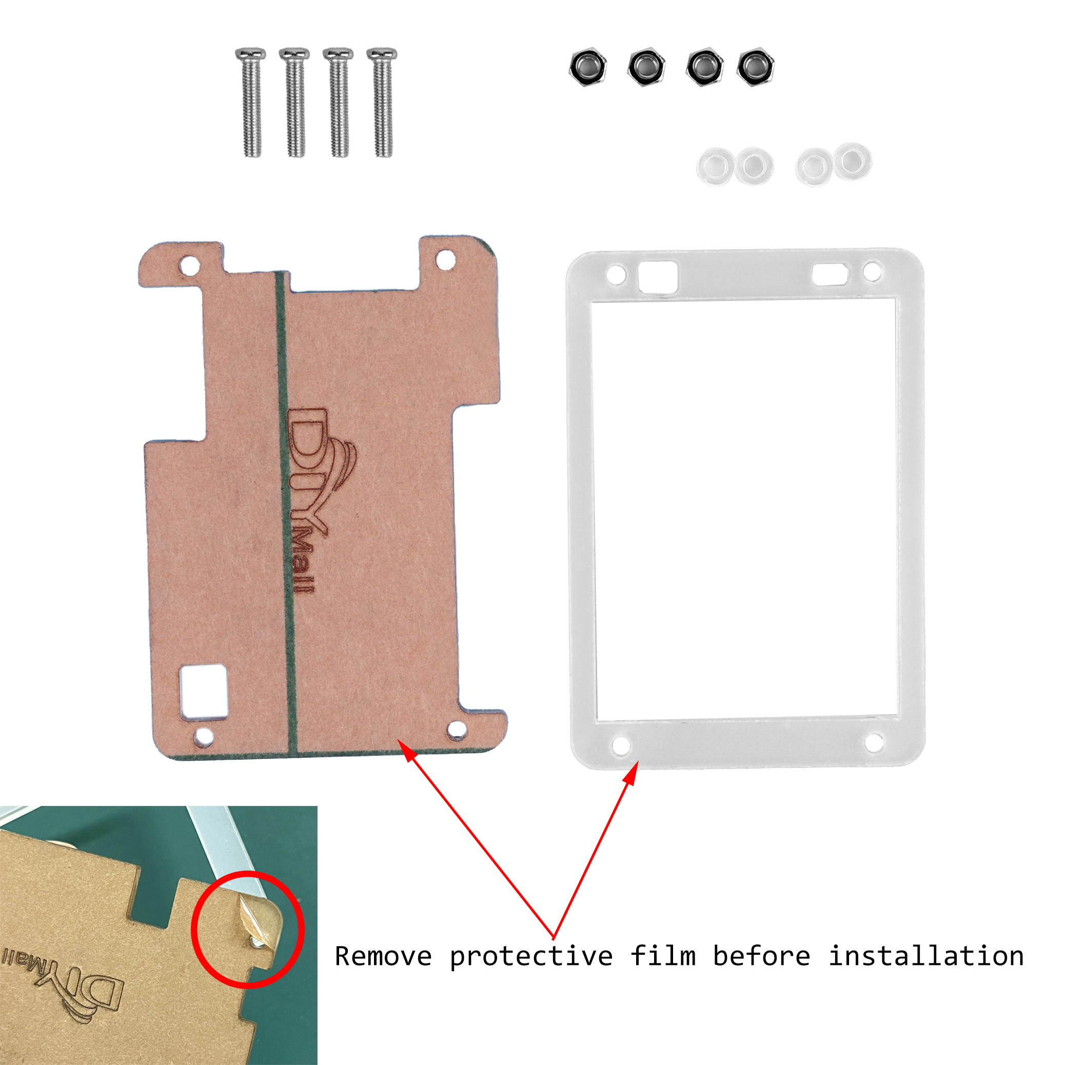 RCmall ESP32-2432S028R Acrylic Case for 2.8-inch Display ESP32 2.8inch TFT Touch Screen JC2432W328C ( Acrylic Case Only )