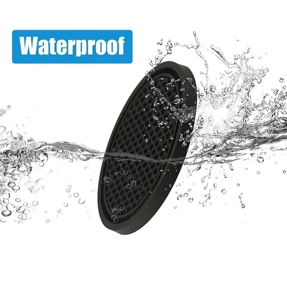 Carro Anti Slip Cup Holder, preto, Insert Coasters, Pads, Acessórios Interiores, Universal, se encaixe a maioria dos copos, se encaixe mais, 2pcs