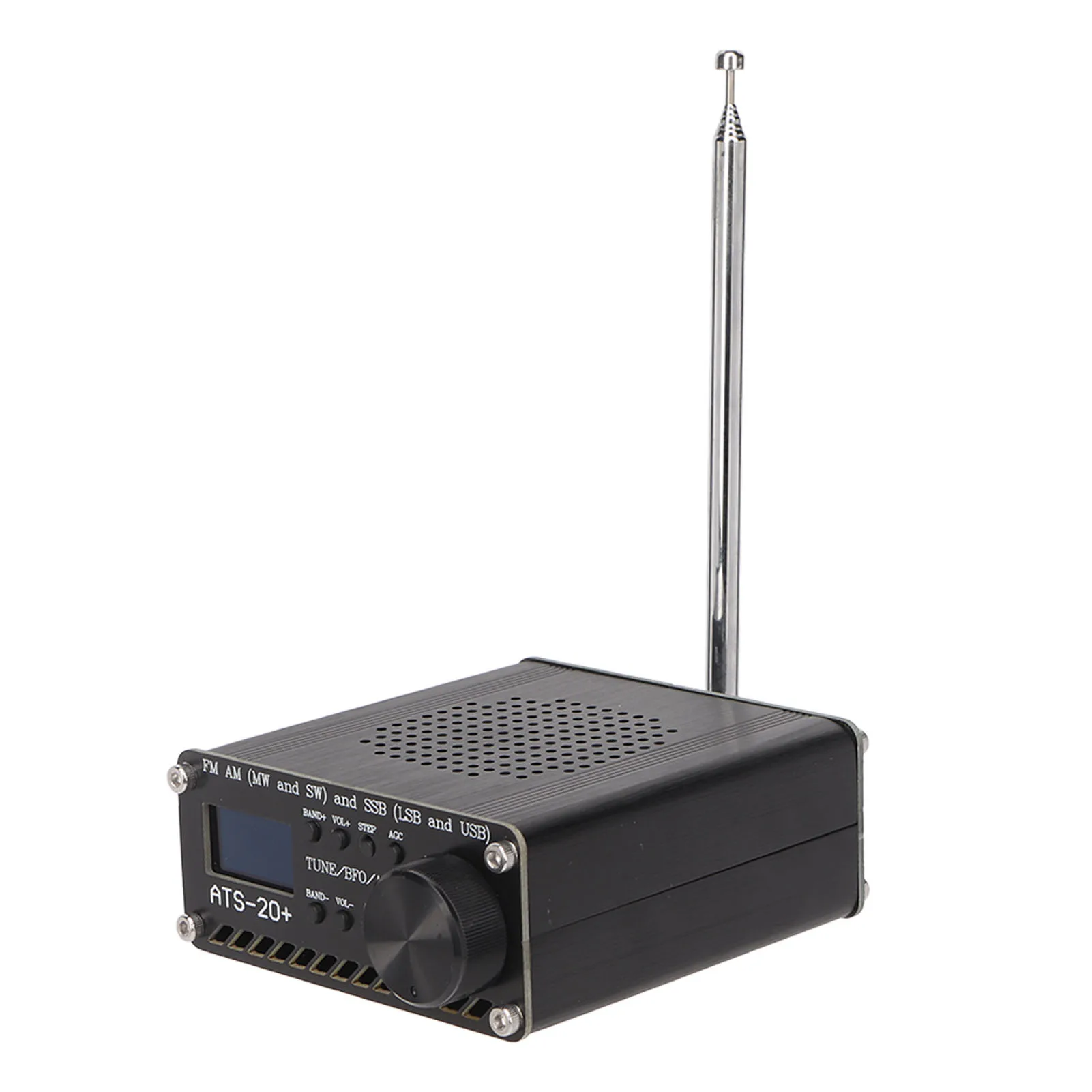 ATS 20+ Radio Receiver Easy To Read Portable World Band Digital Receiver Professional Lightweight for Home for Outdoor Camping