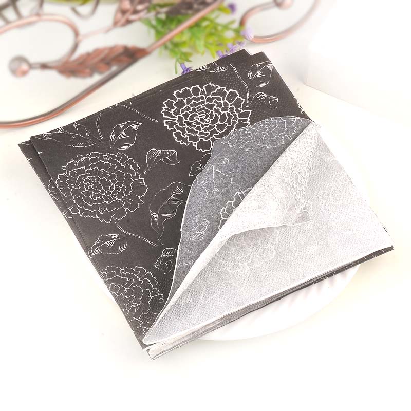 Двухслойные красочные салфетки 33 см 10/20 шт./ПАК, салфетки с принтом, салфетки для свадебных чашек, Цветочная бумага для отеля, банкета, золотая бумага