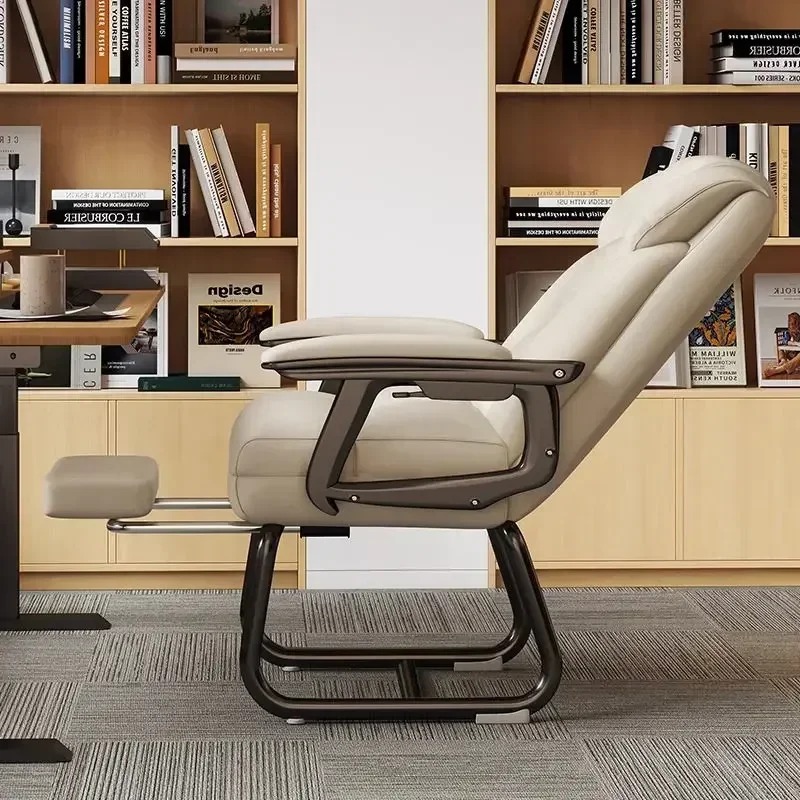 Nordic Computer Chair, Home, Office, Reclining, Sofa, Comfort, Bedroom, Living Room, Study Chair Fixed Foot