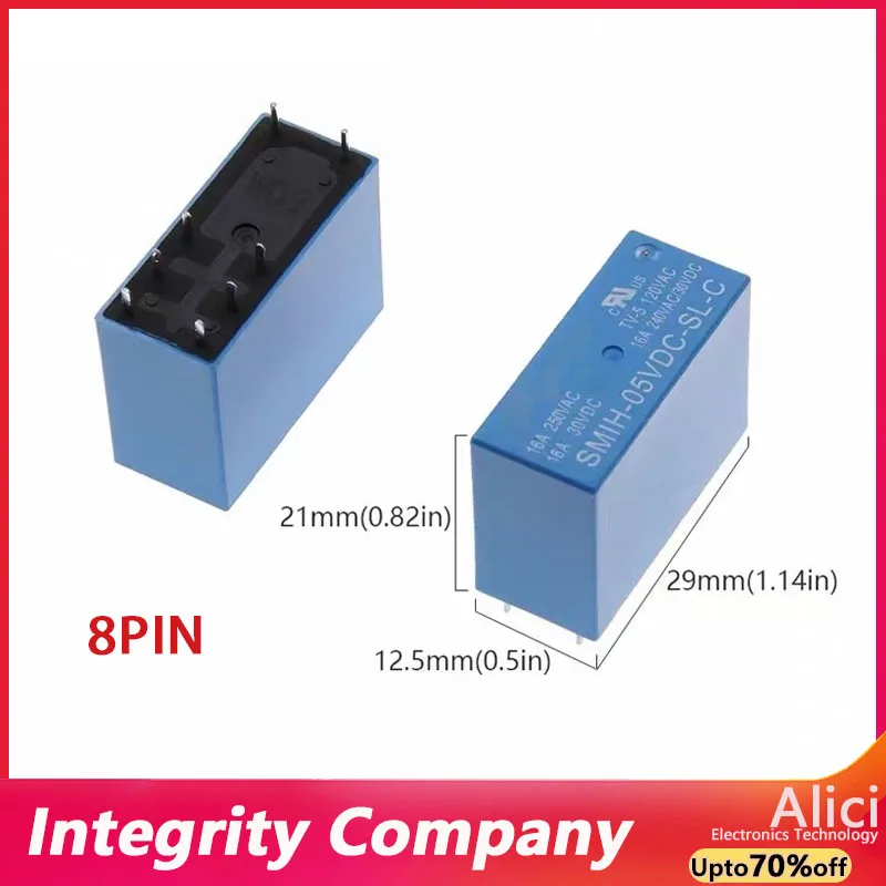 1PCS 3PCS 5PCS/Original SMIH-05VDC-SL-C SMIH-12VDC-SL-C SMIH-24VDC-SL-C  16A SMIH-48V 8PIN power relay SMIH-05V 12V 24VDC-SL-C