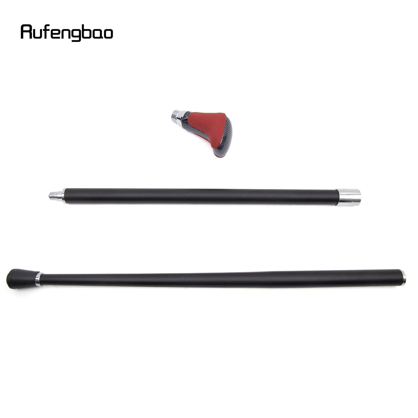 Vermelho preto couro branco bengala moda decorativa bengala cavalheiro elegante cosplay cana crosier 94cm