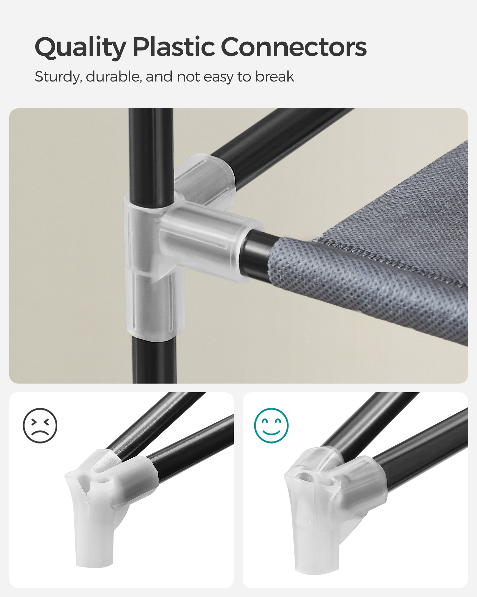 SONGMICS Schuhregal Schuhschrank, 10 Ebenen, für bis zu 40 Paar Schuhe