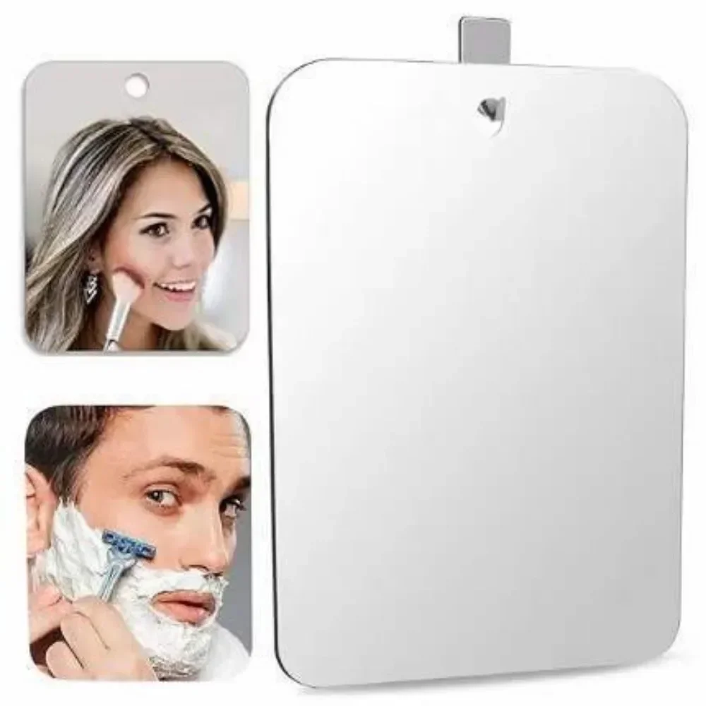 Nuevo 1 Uds espejo acrílico con succión de pared espejo de ducha para hombre afeitado mujeres maquillaje portátil viaje accesorios de baño