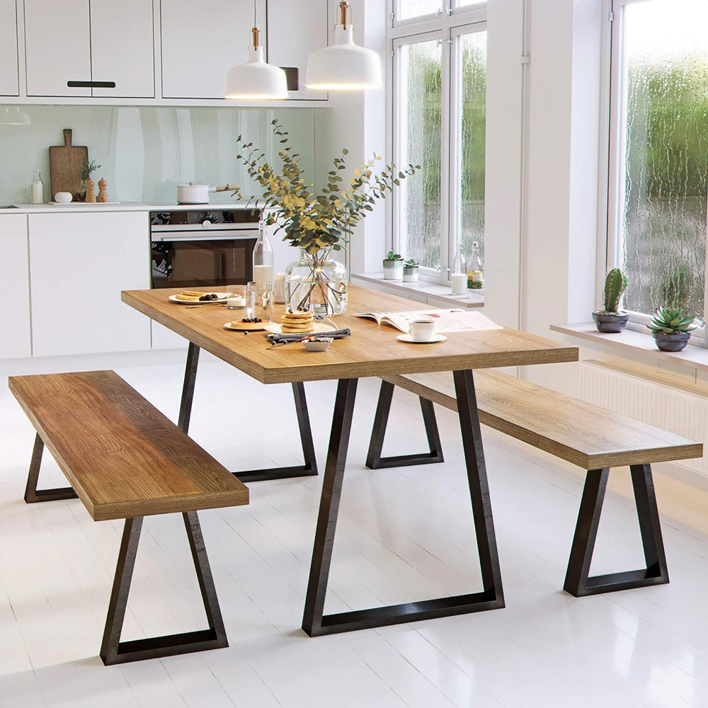 2Pcs Metal Table Legs Iron Desk Bracket Modern Simple Table Foot Accessories for Home Office Bench Desk Table