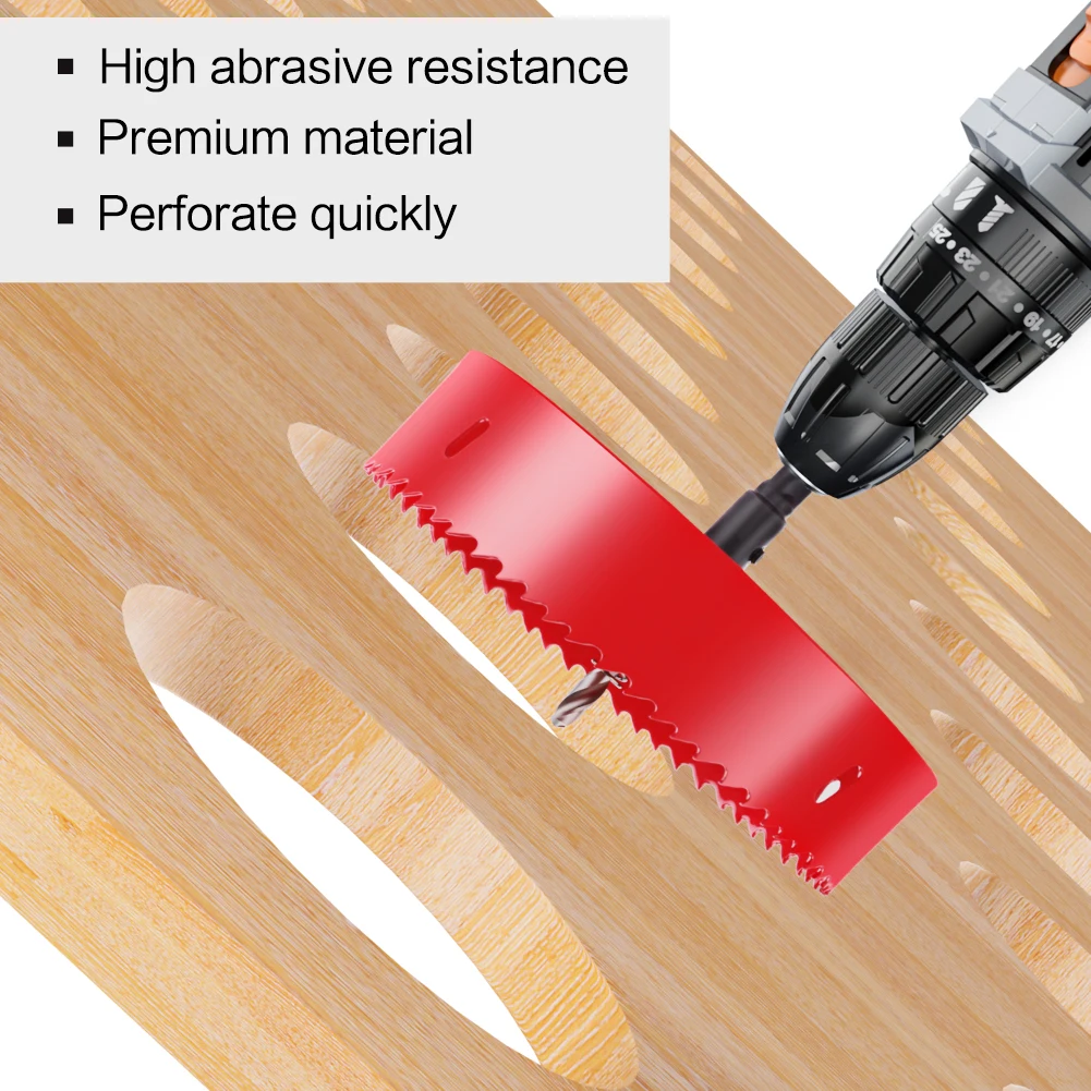 Metal Hole Opener para Woodworking, PVC Pipe Down-Light, Broca de Metal Bridge, Metal Plastic Gypsum Board Ferro