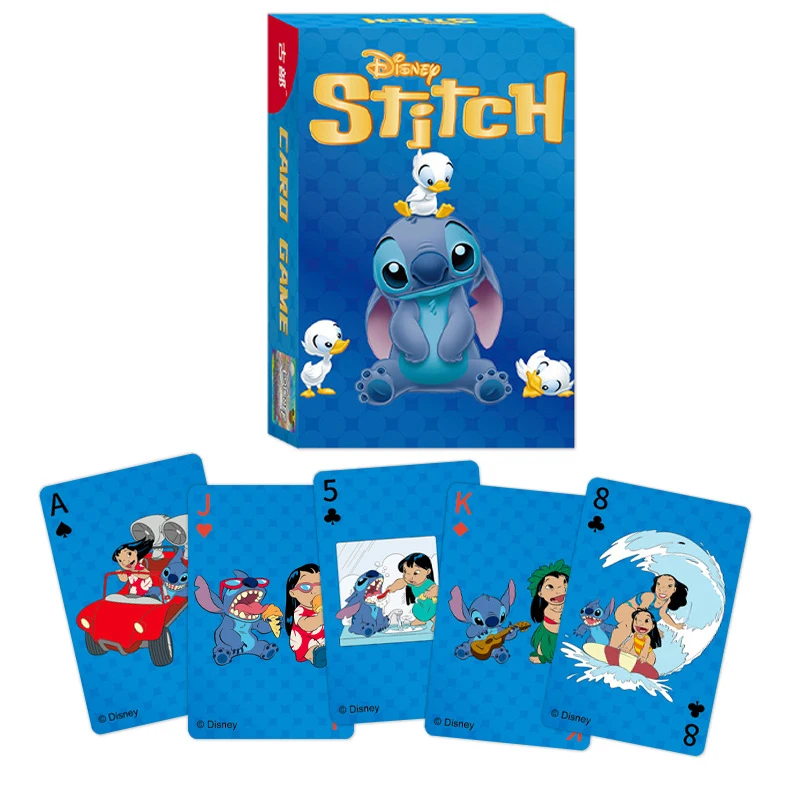 Disney Stitch Poker Lots-o'-Huggin' Bear naipes póquer interior entretenimiento familiar juegos de mesa