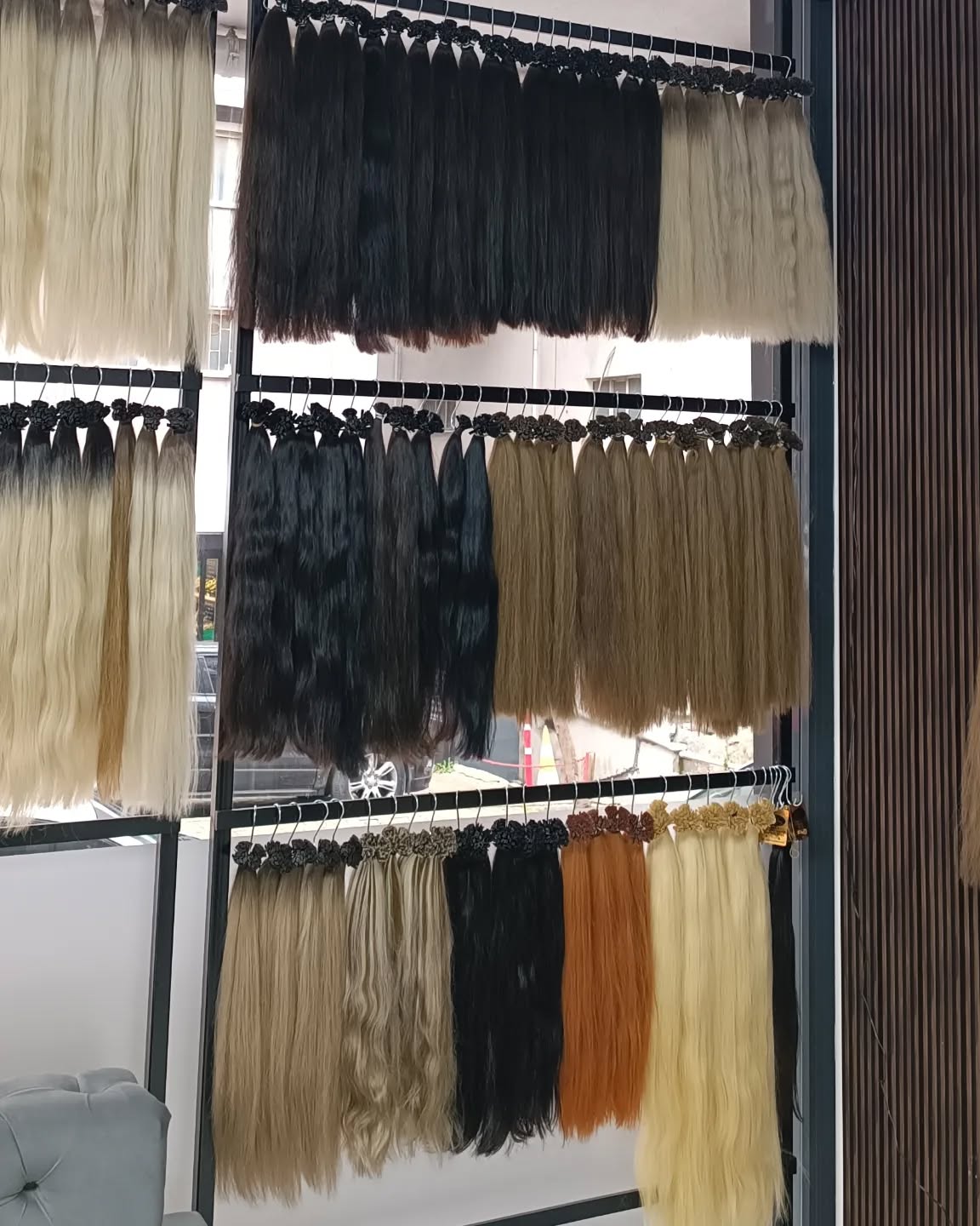 Steil haar Haarextensies met platte punt Natuurlijke echte menselijke Fusion Hair Extensions Set Keratine Capsule Bruin Blond Kleur 30 inch