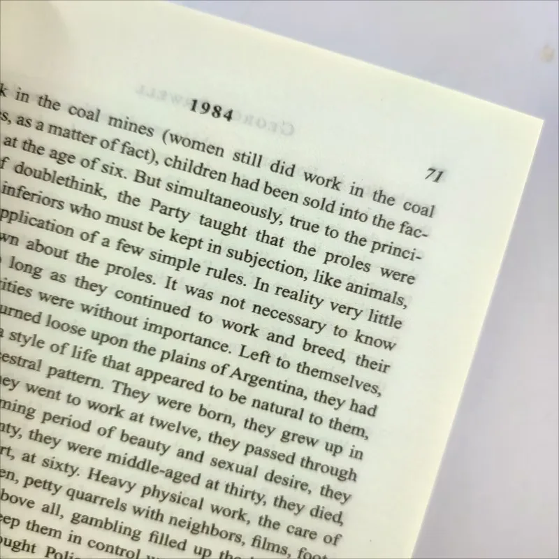 1984, Engelse George Orwell-auteur van moderne en hedendaagse wereldliteratuur, beroemde romansboeken