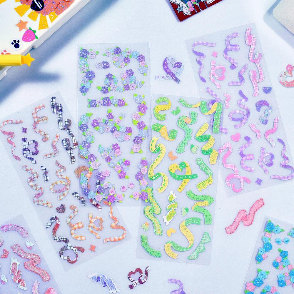 Pegatinas KPop Galore: la última colección de lindas pegatinas coreanas estéticas y brillantes para Toploader Deco Journaling & More