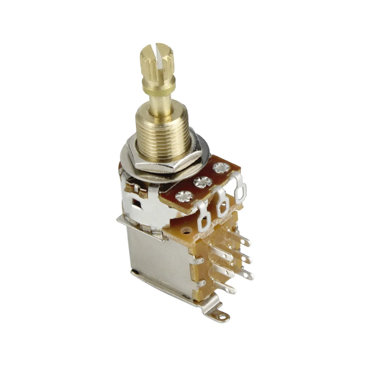 FLEOR 1 Đàn Guitar Chiết Áp Đẩy Đẩy Chiết Áp A250K / B250K / A500K / B500K Đồng Dài Chia Trục (không Dây Kéo Nữa)