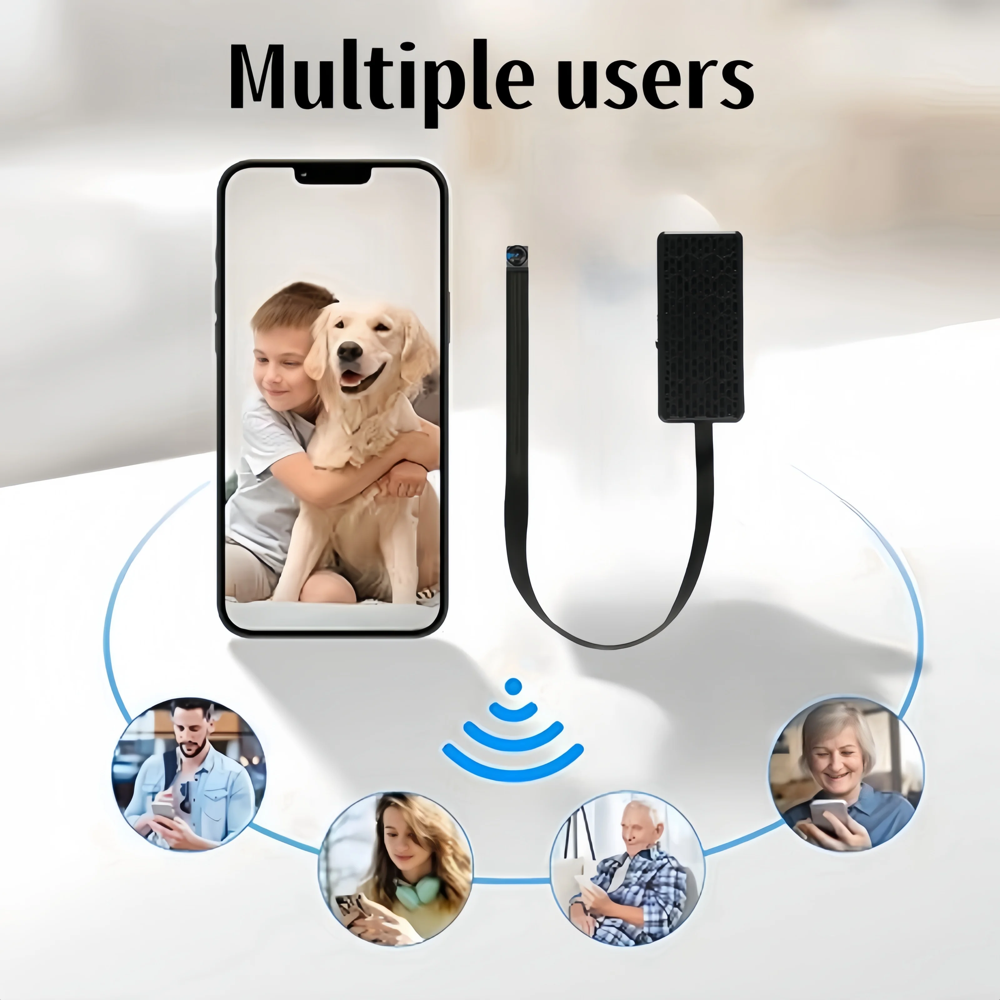 Mini cámara HD WiFi, módulo DIY, seguridad para el hogar y la Oficina, alarma de cámara para niñera, visualización remota, cámara en miniatura con detección de movimiento, aplicación