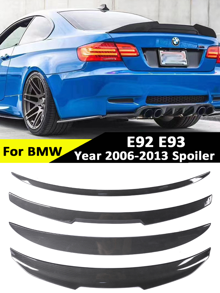 Для BMW 3 серии E92 E93 2006-2014 320i 325i Глянцевый черный M3 M4 MP PSM Стиль Задний бампер Багажник Крыло Хвостовой комплект Спойлер на крышу Губа