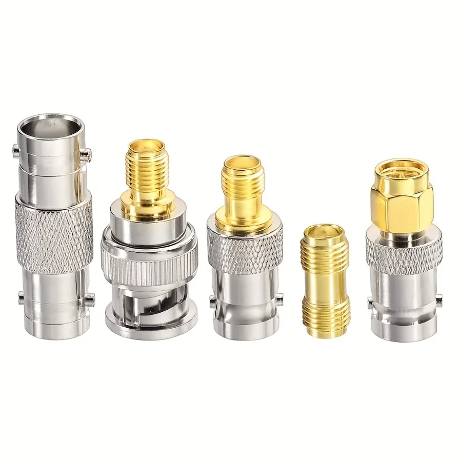 Cabo sma macho para bnc macho 20cm + 5 peças kit adaptador coaxial rf sma para bnc cabo adaptador sma bnc kit para aplicações/ânn rf