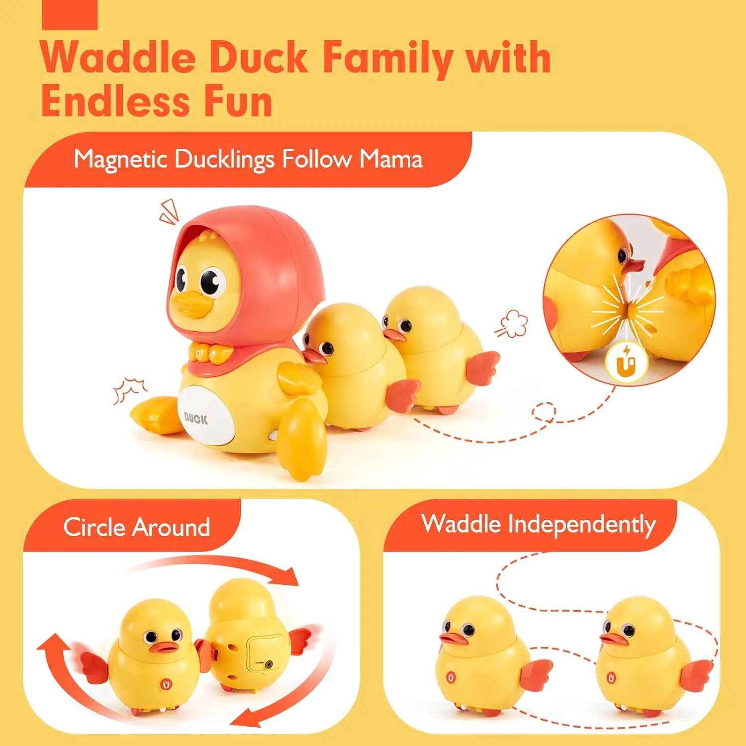 Baby Crawling Toys Infant Moving Walking Dancing Toys with Light Toddler Interactive Development Tummy Time Birthday Gifts