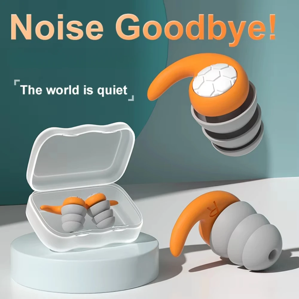 Silicone Soundproof Noise Waterproof Swimming Earplugs Sleep Noise Reduction Earplug Hearing Protection Ear Protection Ear Plug