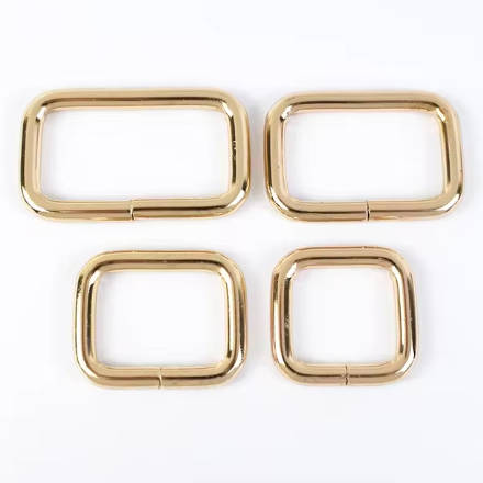 1pcs Rectangle Metal Buckles Webbing Belt Leather Ring Buckle Clasp Handbag Strap Clip Adjuster DIY Hardware Accessories